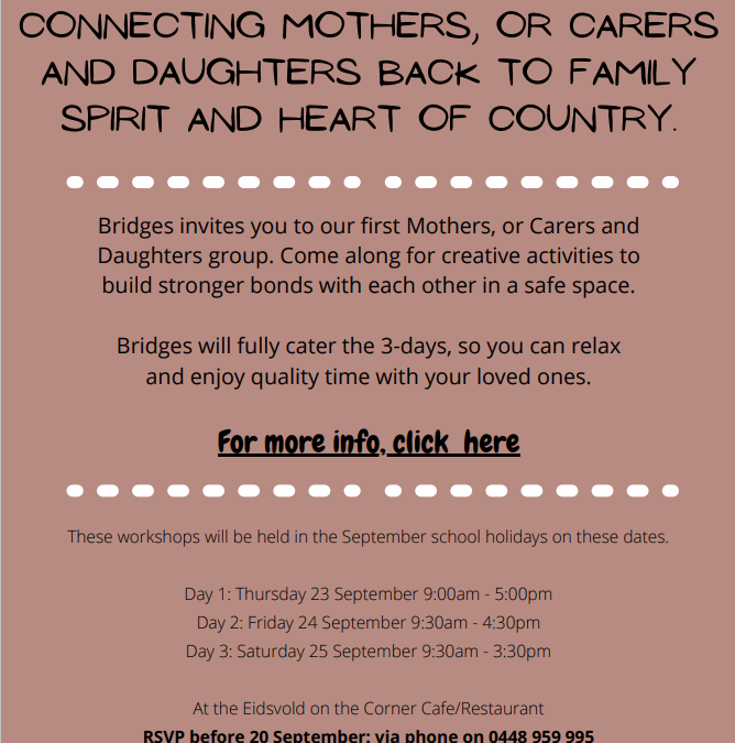 Mother and Daughter Workshops Eidsvold