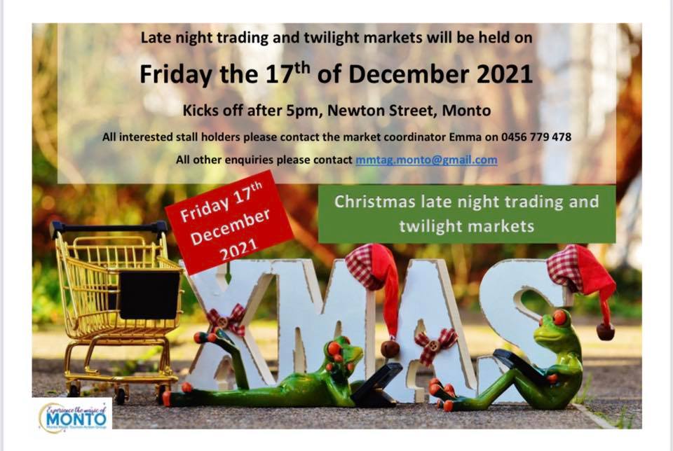 Monto Christmas Twilight Markets