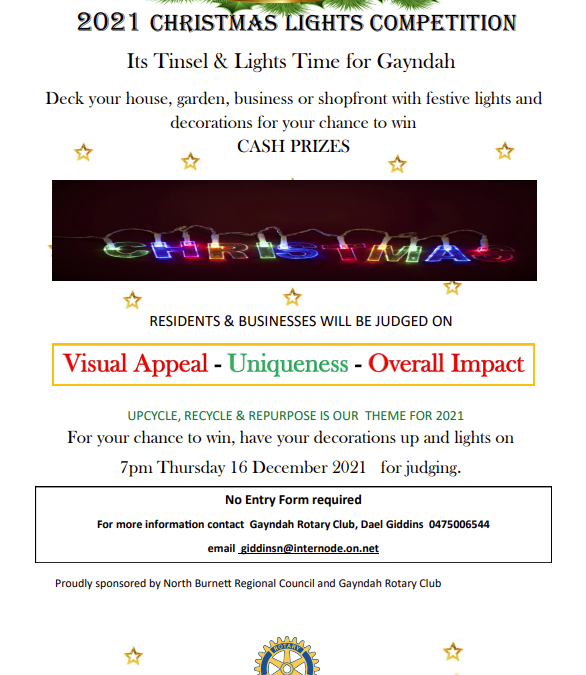 Gayndah Christmas Lights Competition Judging