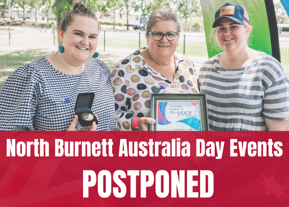 North Burnett Australia Day Events Postponed