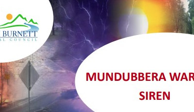 Mundubbera Warning Siren Test – Friday 1 July 2022