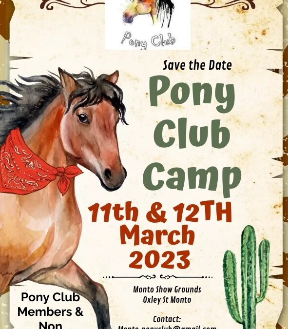 Monto Pony Club Camp