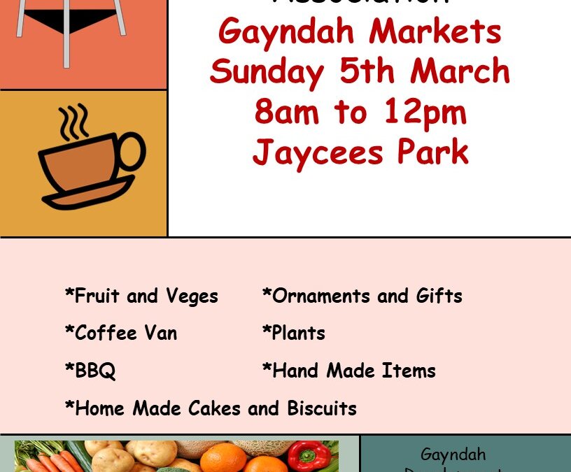 Gayndah Development Association Sunday Markets
