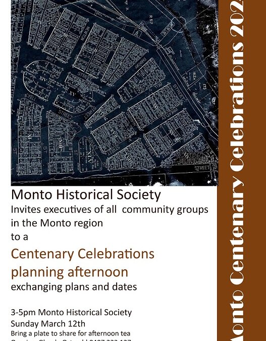 Planning for Monto’s Centenary Celebrations