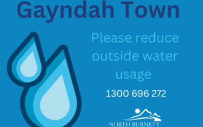 Gayndah Town – please minimise outdoor water use
