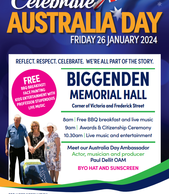 Australia Day Celebrations in Biggenden!