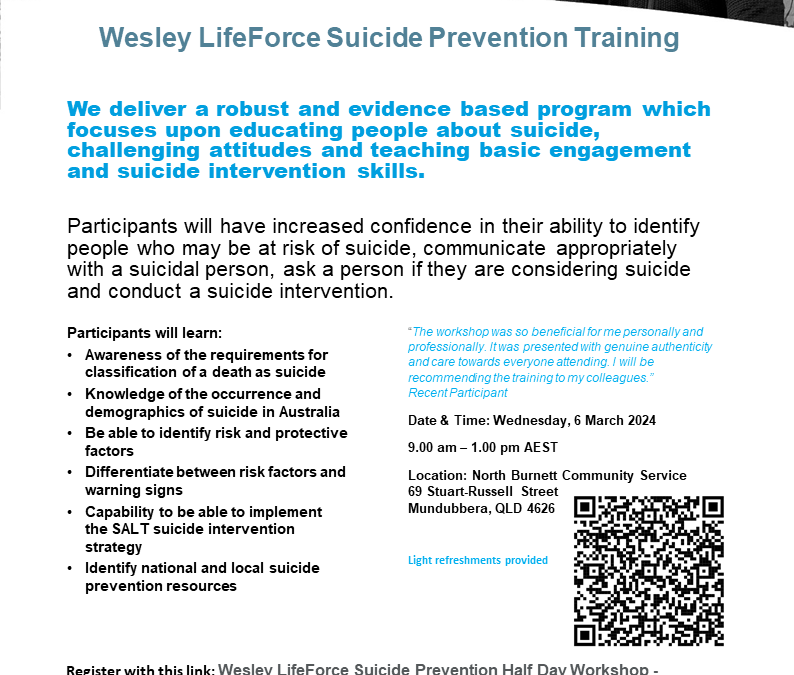 Suicide Prevention Training