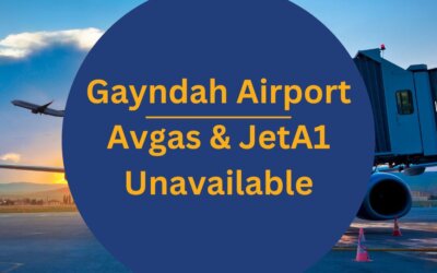Gayndah Airport – Avgas and JetA1 fuel currently unavailable