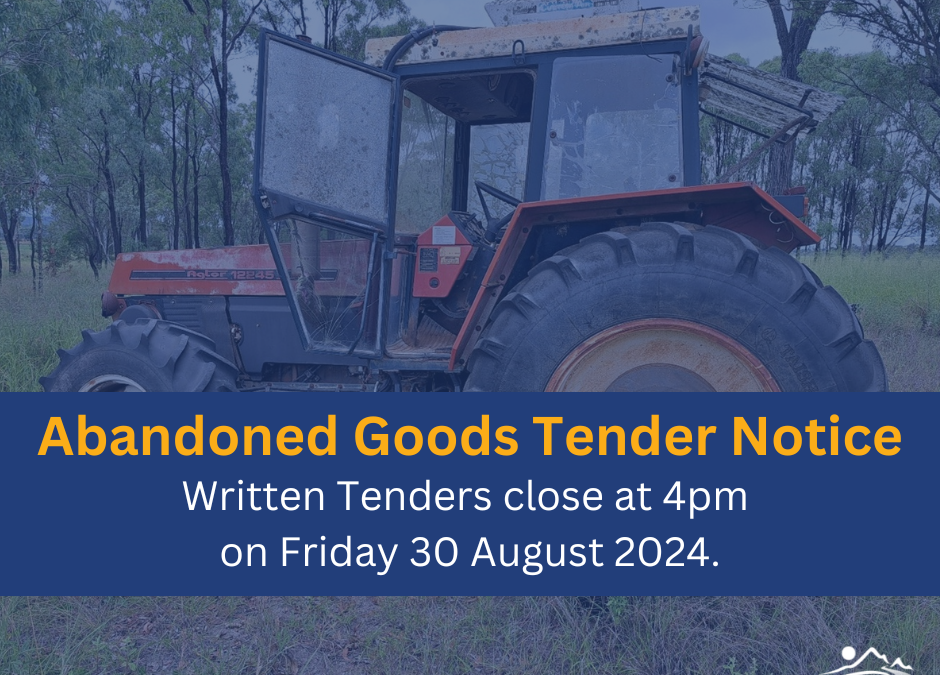 Abandoned Goods Tender Notice