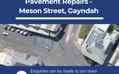 Pavement Repairs – Meson Street Gayndah