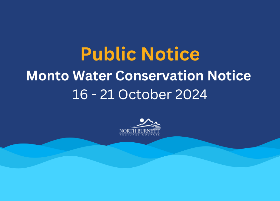 Monto Water Conservation Notice